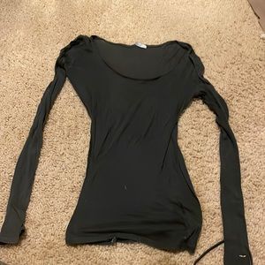 Dark grey American vintage long sleeve top